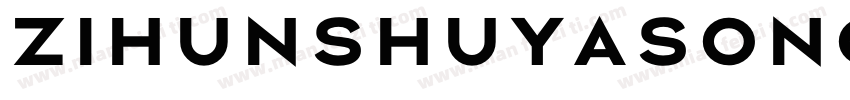 zihunshuyasong ExtraBold字体转换